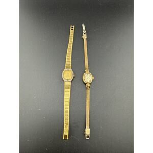 Vintage Bulova Ladies Watches Lot Of 2